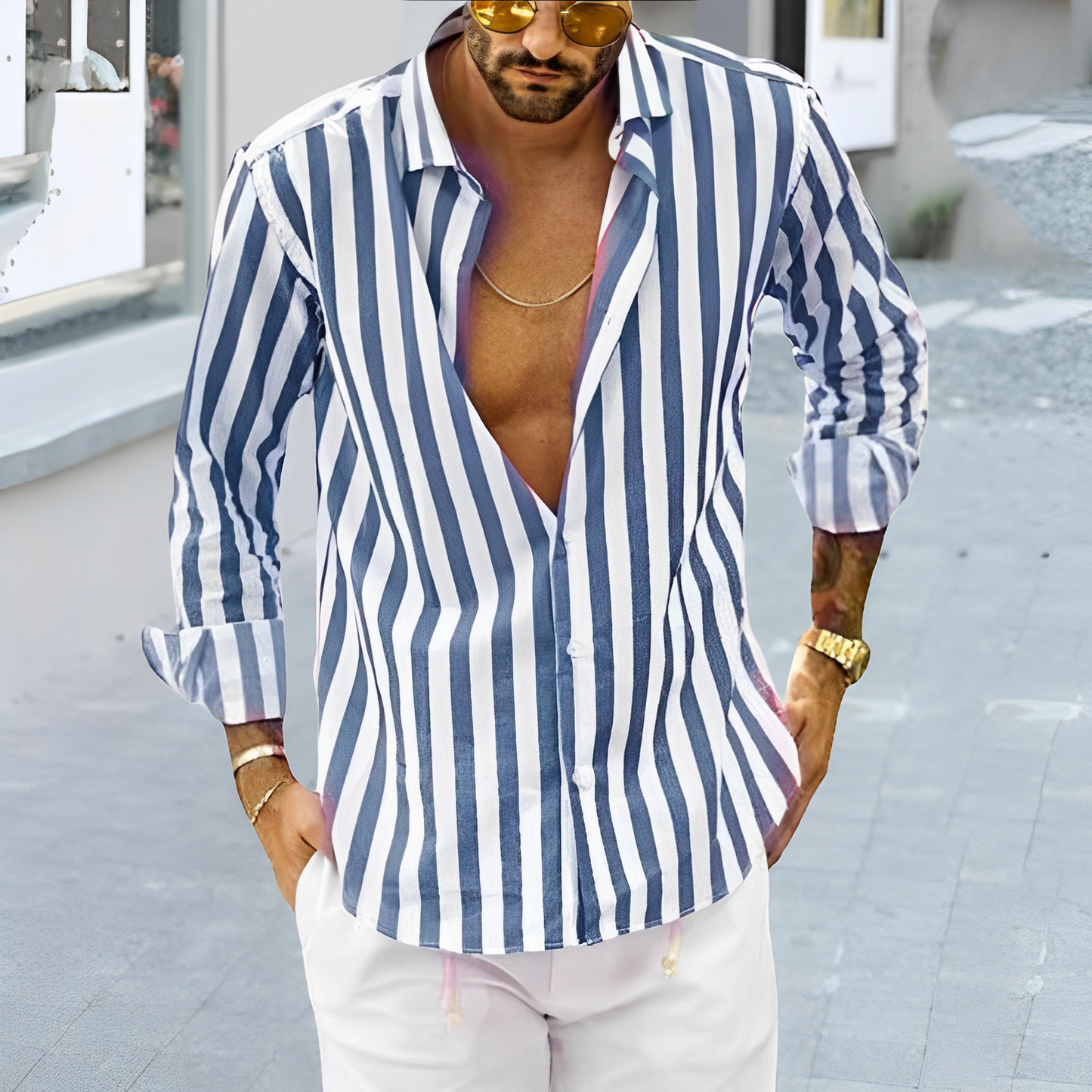 Antonio - Camicia estiva a righe